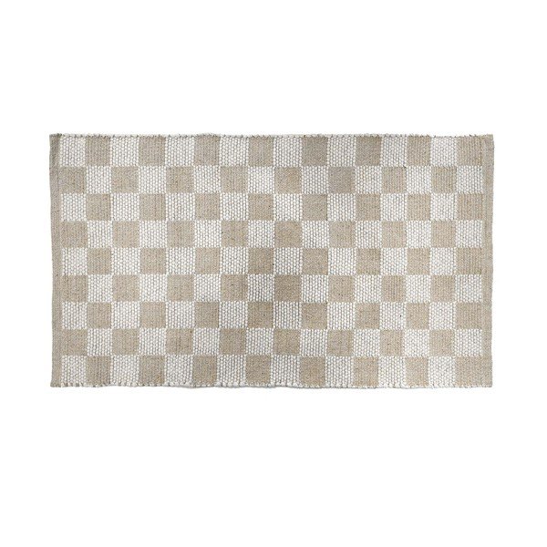 Pestav puuvillaseguga vaip naturaalses värvitoonis 50x80 cm Jenna - douceur d'intérieur