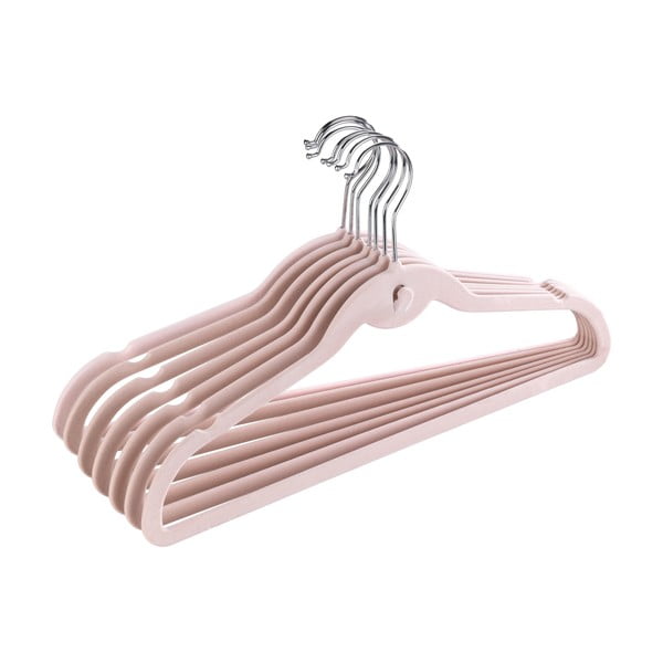 Plastikust riputusklambrid, 7 tk komplektis Flocked - Wenko-image-1