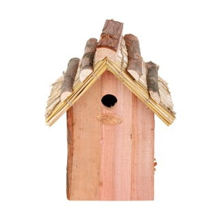Kuusepuidust linnumaja, kõrgus 27 cm, õlgedest katusega Antik - Esschert Design