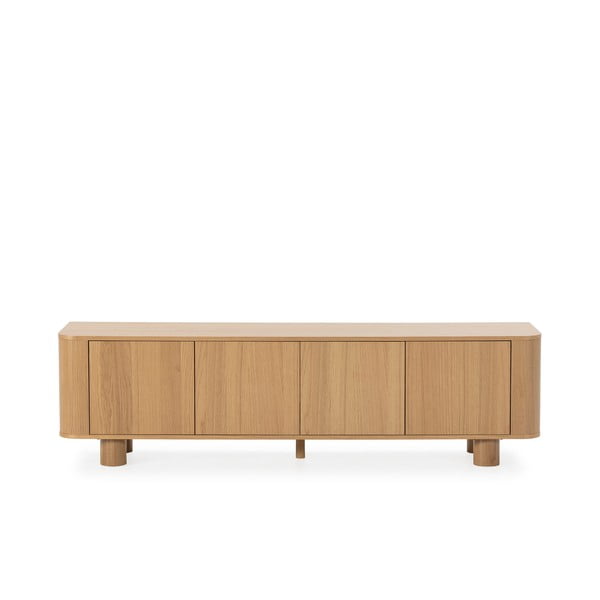 Televiisorilaud tammepuust ja naturaalsest värvist 180x50,5x40 cm Padoc - MOME