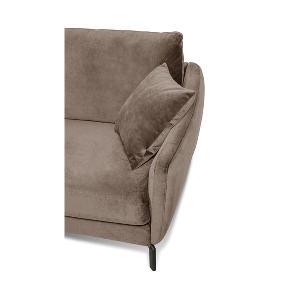 Pruun-beež sametne nurgadiivan (vasakpoolne nurk) Magic - Scandic-image-4