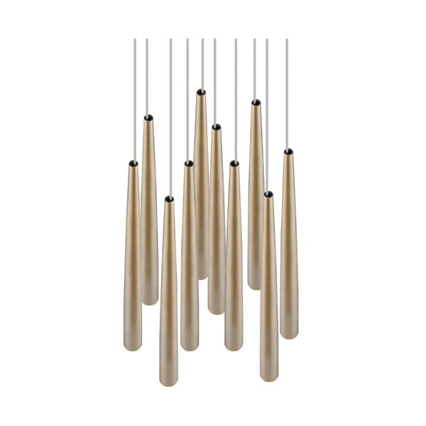 Kuldne LED-rippvalgusti ø 30 cm Cala - Trio Select-image-2