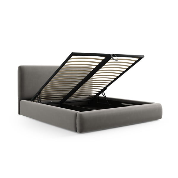 Hall polsterdatud kaheinimesevoodi koos voodipõhja ja panipaigaga 180x200 cm Colonel - Cosmopolitan Design-image-2