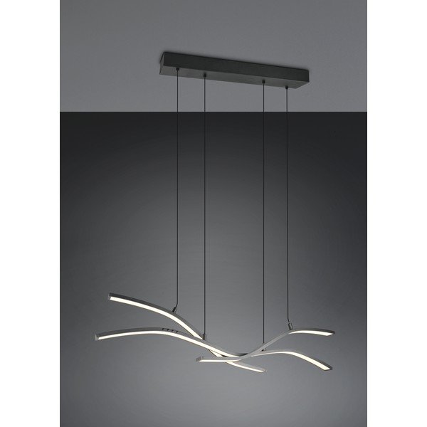 Matt must metallist LED-rippvalgusti puldiga/hämardatav Spider - Trio Select-image-3