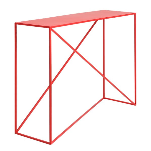Červený konzolový stolek  Custom  Form Memo