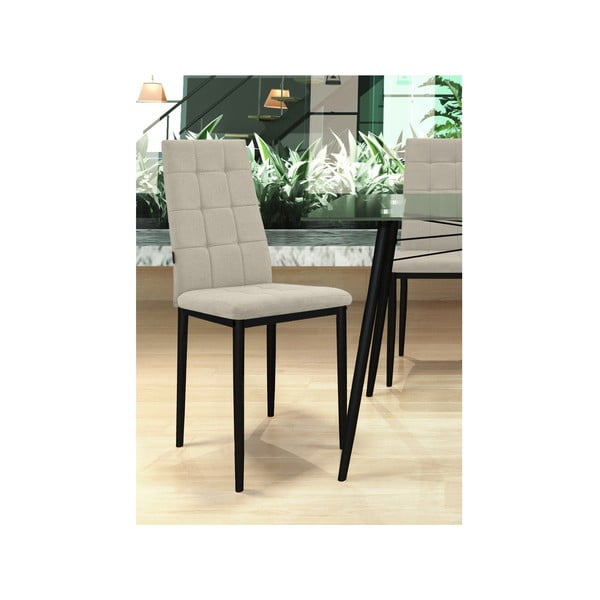 Beežid söögitoolid, 2 tk komplektis Becca - Støraa-image-1