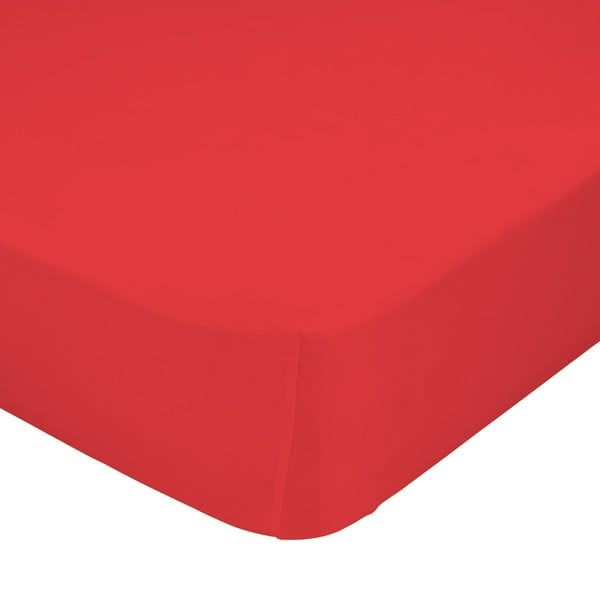 Červené elastické prostěradlo Happynois 90 x 200 cm