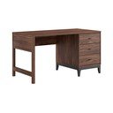 Töölaud pähklipuust dekooriga 70x140 cm Ilyas - Vipack