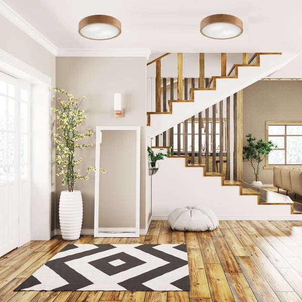 Pruun laevalgusti klaasist varjuga ø 37 cm Eveline - LAMKUR-image-2