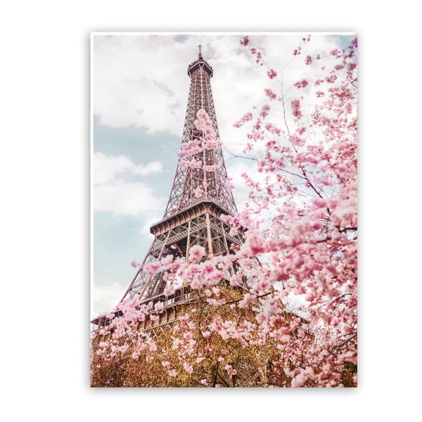 Obraz Styler Glasspik Romantic Eiffel, 70 x 100 cm