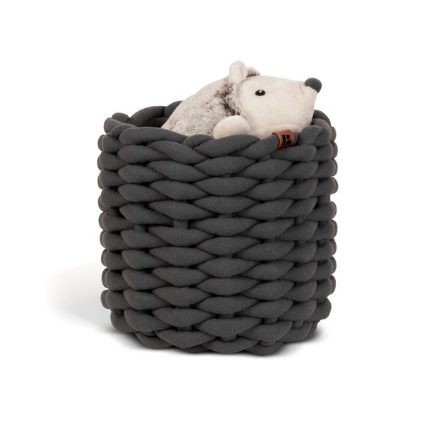 Riidest korv ø 21x17 cm Peach Skin Round S - Bigso-image-4