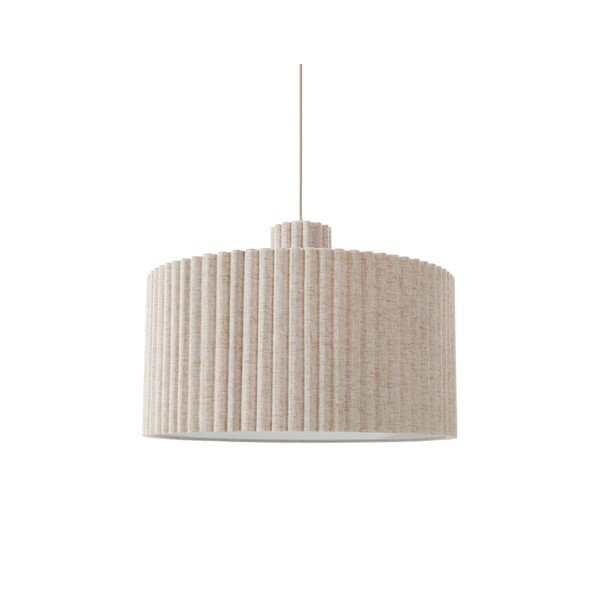 Beež linane ripplamp ø 60 cm Alina - Jotex