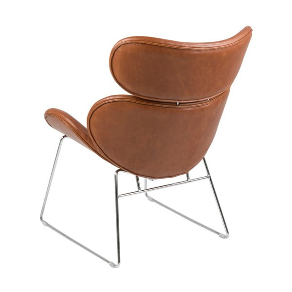 Pruun kunstnahast tugitool Cazar - Actona-image-1