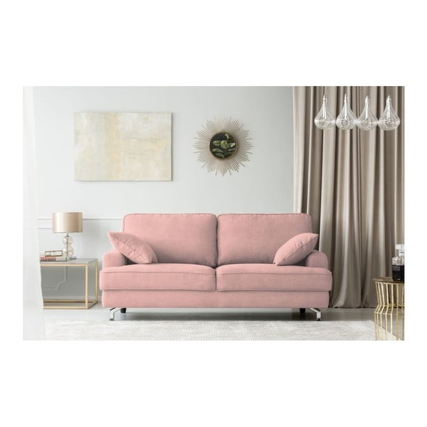 Růžová dvojmístná pohovka Kooko Home Rumba-image-1
