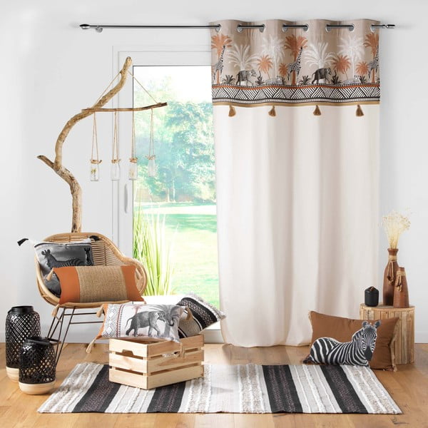 Puuvillane kardin 140x240 cm Kenya Lodge - douceur d'intérieur-image-2