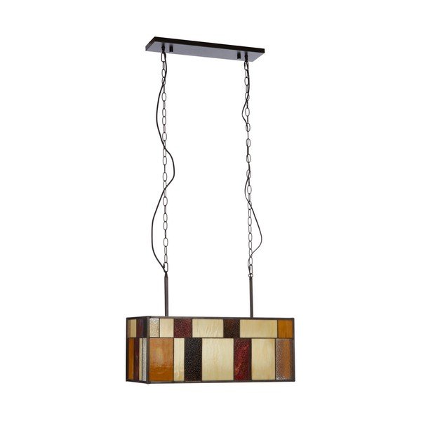 Metallist ripplamp klaasist varjuga Waldorf - Premier Housewares