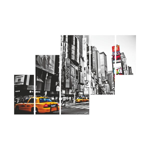 5dílný nástěnný obraz Times Square