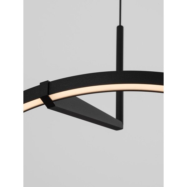 Matt must alumiiniumist LED-rippvalgusti, hämardatav, ø 60 cm Tilia - Nova Luce-image-2