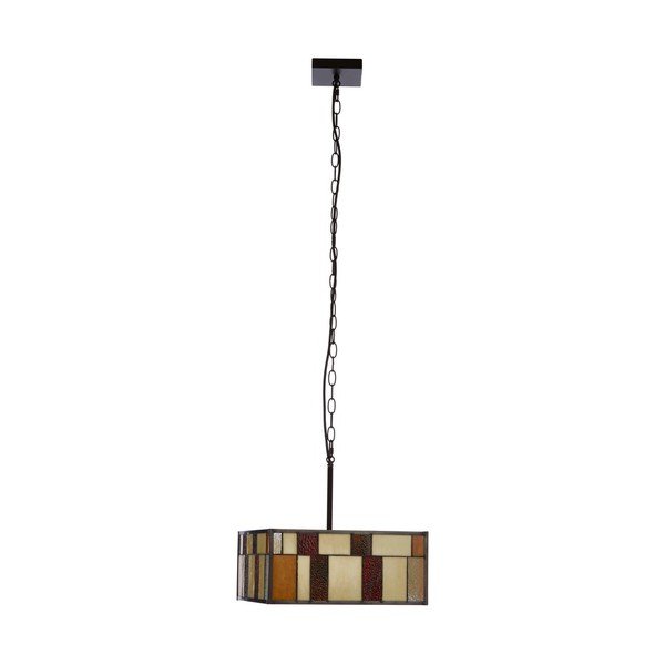 Metallist ripplamp klaasist varjuga Waldorf - Premier Housewares-image-4