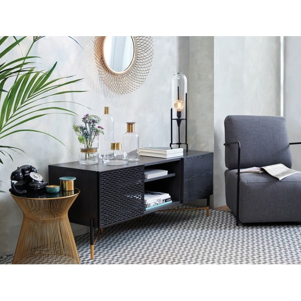 Klaasplaadiga ümmargune abilaud ø 40 cm Jolene – Kave Home-image-4