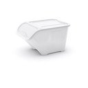 Valge kaanega plastist hoiukarp 55x39x32 cm All In Box - KIS