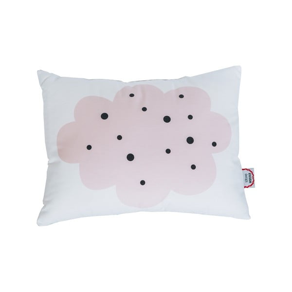 Růžovo-bílý polštář VIGVAM Design Cute Cloud
