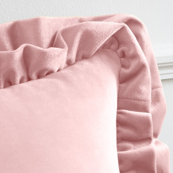 Sametist dekoratiivpadi 43x43 cm Velvet Double Frill - Catherine Lansfield-image-2