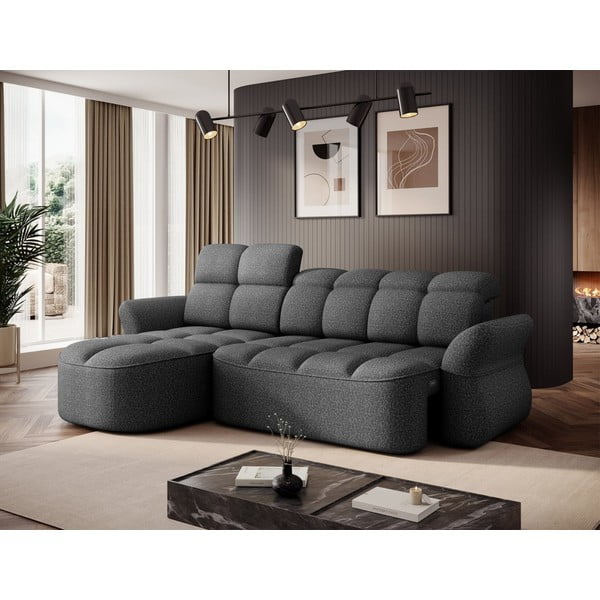 Tumehall sametist lahtikäiv/sahtliga nurgadiivan (vasak nurk/lamamisosaga) Beneth – ELTAP-image-4