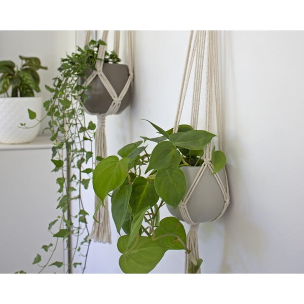 Tekstiil lillepoti riputi  ø 13 cm (kõrgus 100 cm) Macramé – Artevasi-image-1