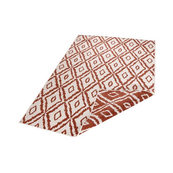 Punase ja valge õuevaip , 80 x 150 cm Rio - NORTHRUGS-image-2