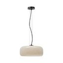 Hallikasbeež LED-rippvalgusti klaasist varjuga ø 38 cm Reig - Kave Home
