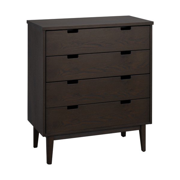 Tumeda naturaalse tammepuidust kummut 75x85x38 cm Garrison - Rowico