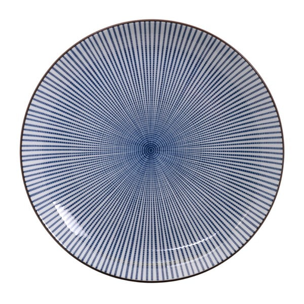 Modrý porcelánový talíř Tokyo Design Studio Yoko, ø 21 cm