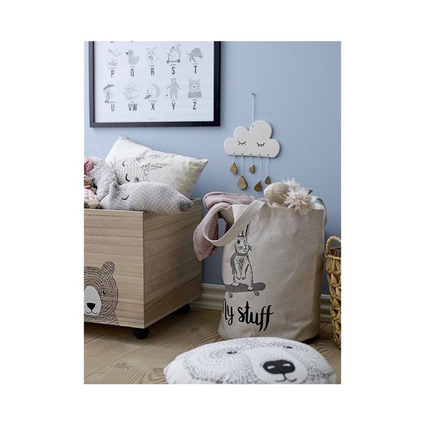 Puidust laste hoiukast ratastel Kesa - Bloomingville Mini-image-2