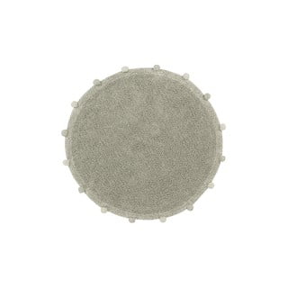 Heleroheline pestav käsitsi kootud puuvillane laste vaip ø120 cm Bubbly Olive - Lorena Canals