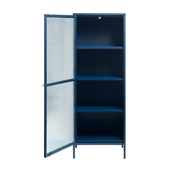Sinine metallist vitriin Bronco, kõrgus 160 cm - Unique Furniture-image-2