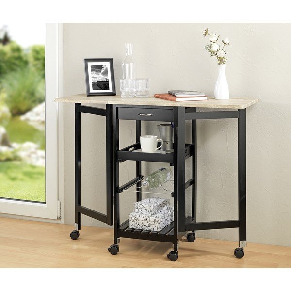 Tammedekooriga veiniriiul, must-puiduvärvi, 3 pudelile, 97x77 cm - Maximex-image-3