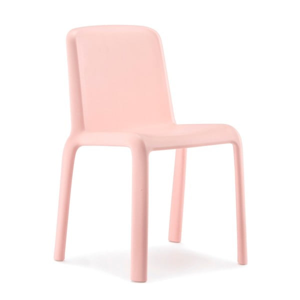 Růžová židle Pedrali Snow Junior