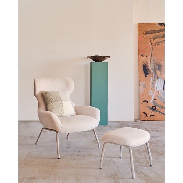 Beež tugitool Belina - Kave Home-image-1