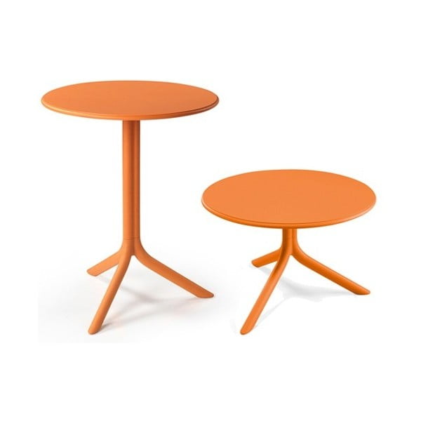 Oranžový nastavitelný zahradní stolek Nardi Garden Spritz