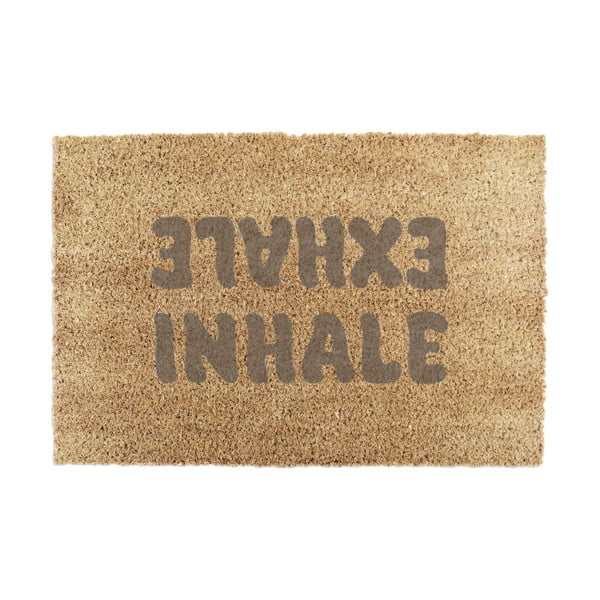 Kookoskiududest uksematt 60x90 cm Inhale Exhale - Artsy Doormats