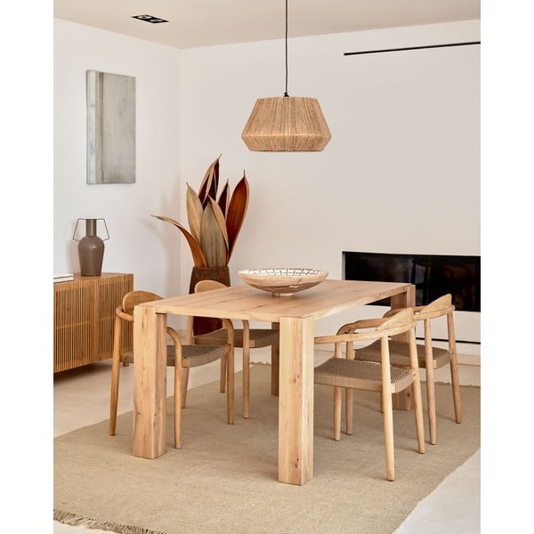 Tammespoonist söögilaud 100x200 cm Deyanira - Kave Home-image-1