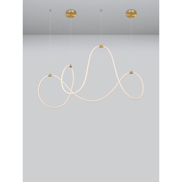 Terasest hämardatav kuldne LED-rippvalgusti Cerelia - Nova Luce-image-4