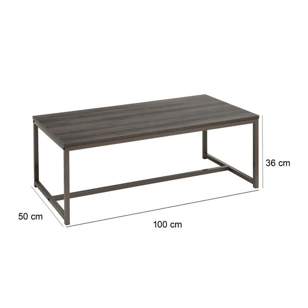 Pruun diivanilaud 50x100 cm - Casa Selección-image-3