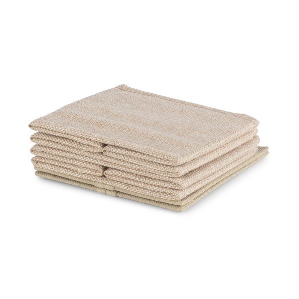 Beežid riidest hoiukarbid komplektis 2 tk 14x12x12 cm Sandy - Compactor-image-4