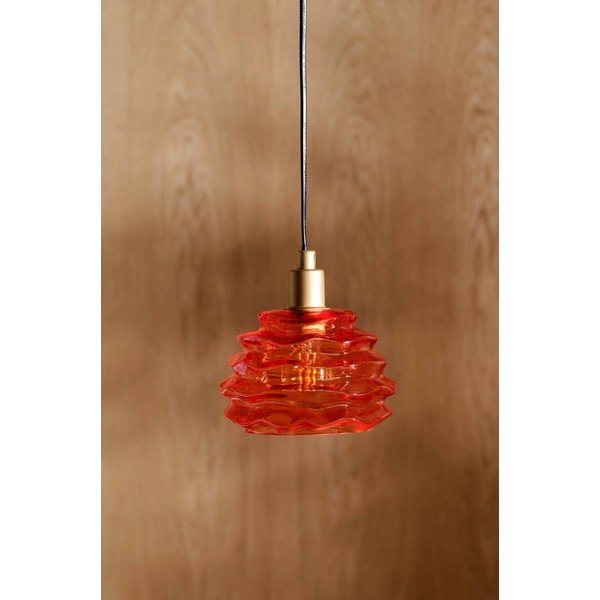 Oranž klaasist ripplamp ø 15 cm Fall - Jotex-image-2