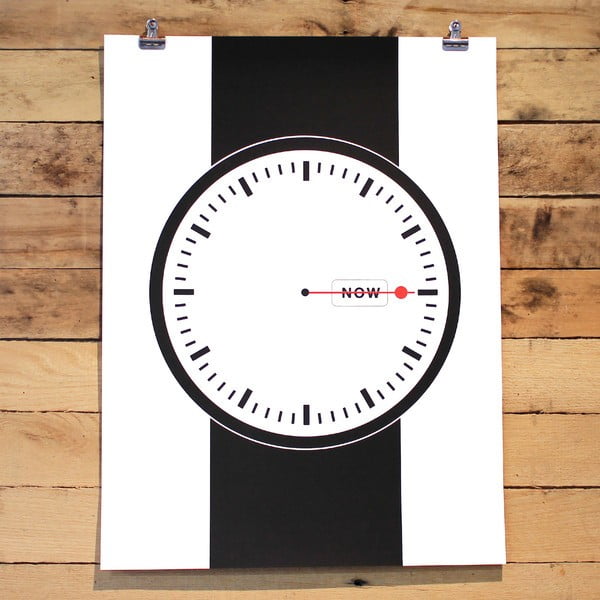 Plakát Time is now, 61x46 cm