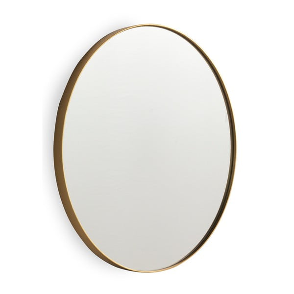 Nástěnné zrcadlo ve zlaté barvě Geese Pure, 50 x 60 cm