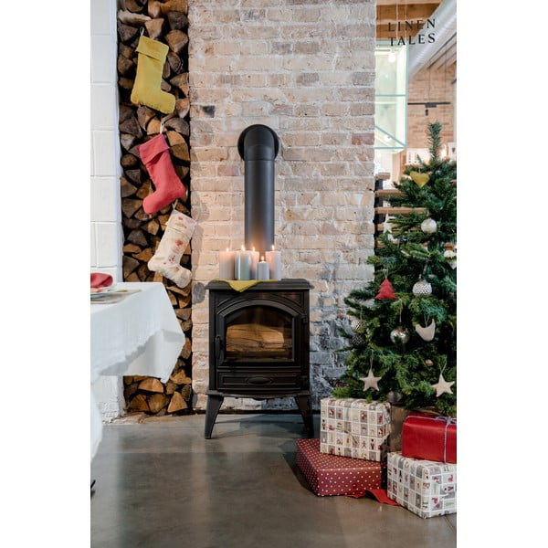 Kangast jõulusokk Moss Green – Linen Tales-image-3