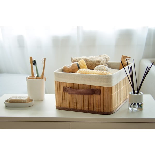 Pruun bambusest korvi Carossa - Compactor-image-1